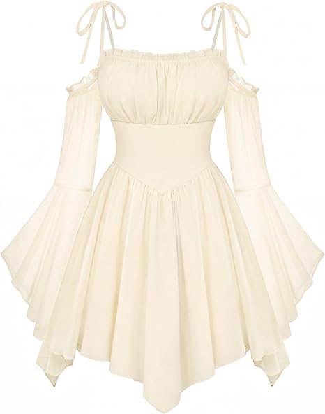 Scarlet Darkness Women’s Renaissance Fairy Dress: The A-Line Boho Off-Shoulder Corset Dress with Pockets That Will Steal Your Heart (and Hold Your Phone)
