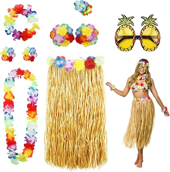 Escape to the Island: Why the PHOGARY 8-Pack Hula Skirt Kit Is Your All-in-One Ticket to Luau Paradise